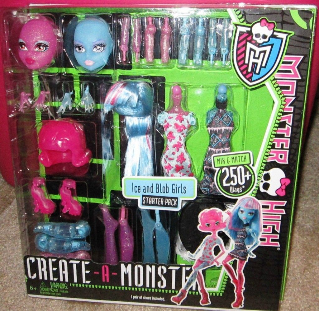 MONSTER HIGH NEW ICE AND BLOB GIRLS Create A Monster Starter Pack Just
