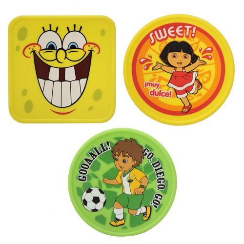 Nickelodeon Reusable Ice Packs Dora Diego Spongebob