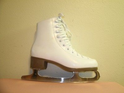  GLACIER 220 LEATHER FIGURE SKATING ICE SKATES U.S. SIZE 7 WOMENS