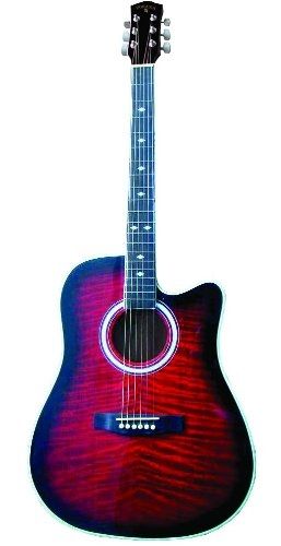 Indiana Scout Elite IDC RDF Acoustic Electric Guitar   Red Sunburst