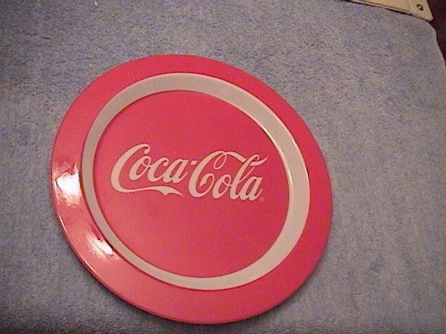 Coca Cola Coke Plastic Red and White Plate Melamine Melmac 10
