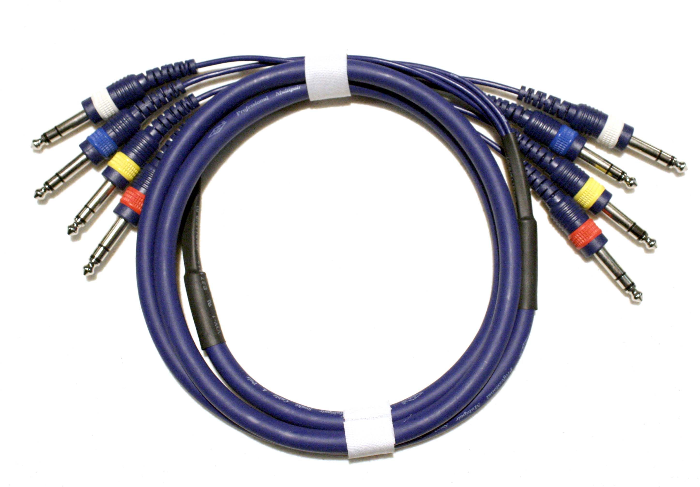  3mm 6.3 mm 1/4 1/4 inch to 4 x 1/4 Audio Snake Patch Cable 66ft