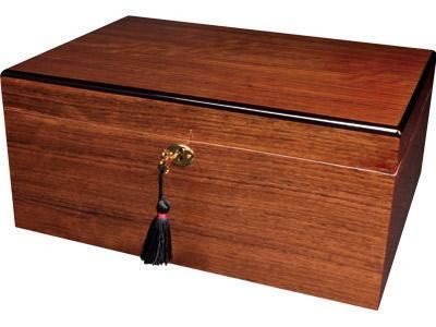  African Teak Cigar Humidor Holds 100 Cigars by Ashton Cigar