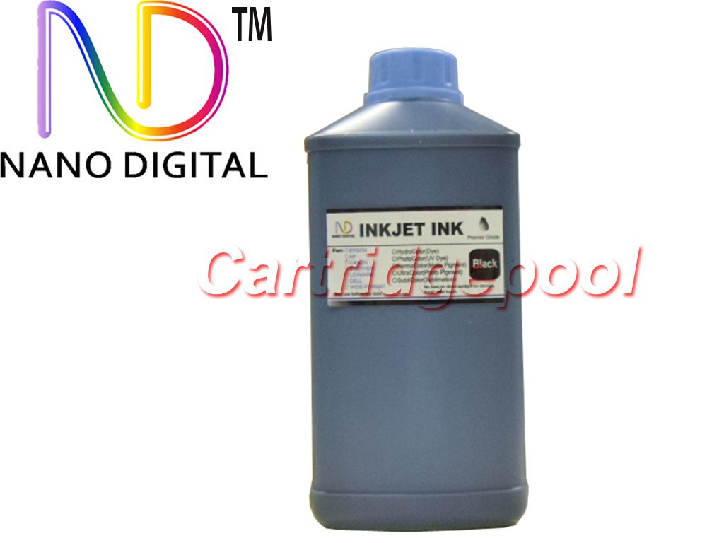 Quart Refill Black Dye Ink for HP All Inkjet Printer