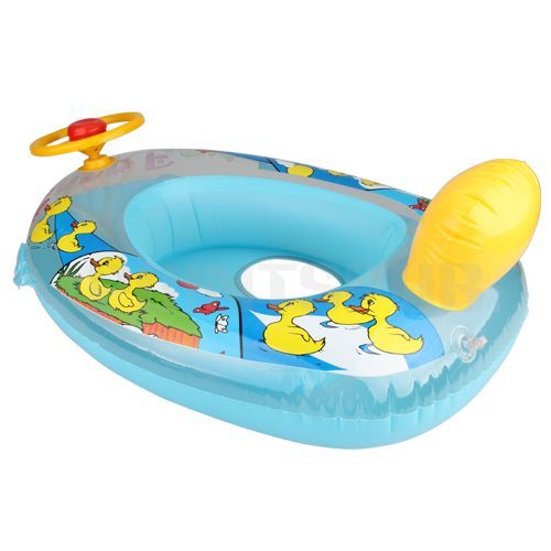 Inflatable Pool Baby Toddler Swimming Swim Steering Wheel Seat Float