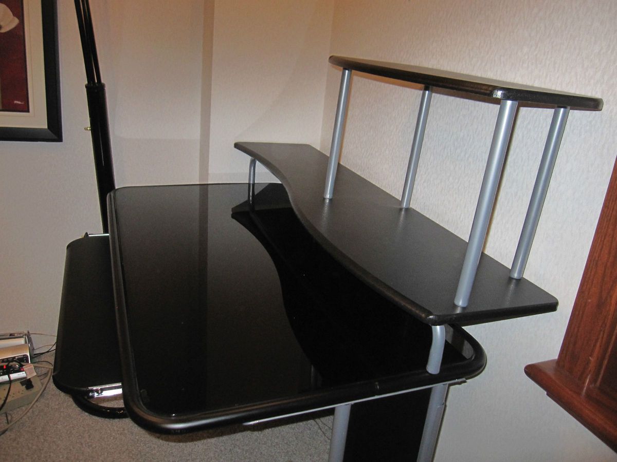 Black Contemporary Computer Desk