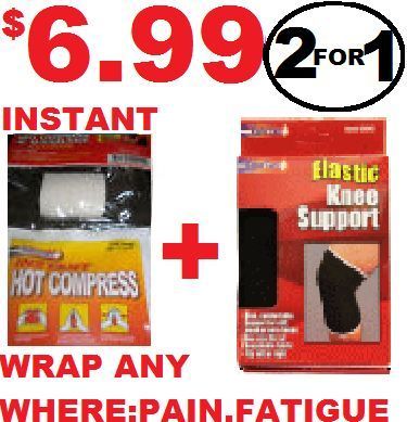 Instant Hot Compression Reduces Pain Fatique Elastic Knee Support