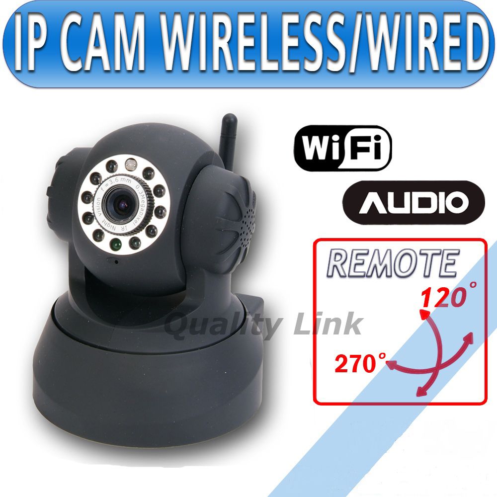 Wireless WiFi Pan Tilt IP Internet Camera CCTV Audio