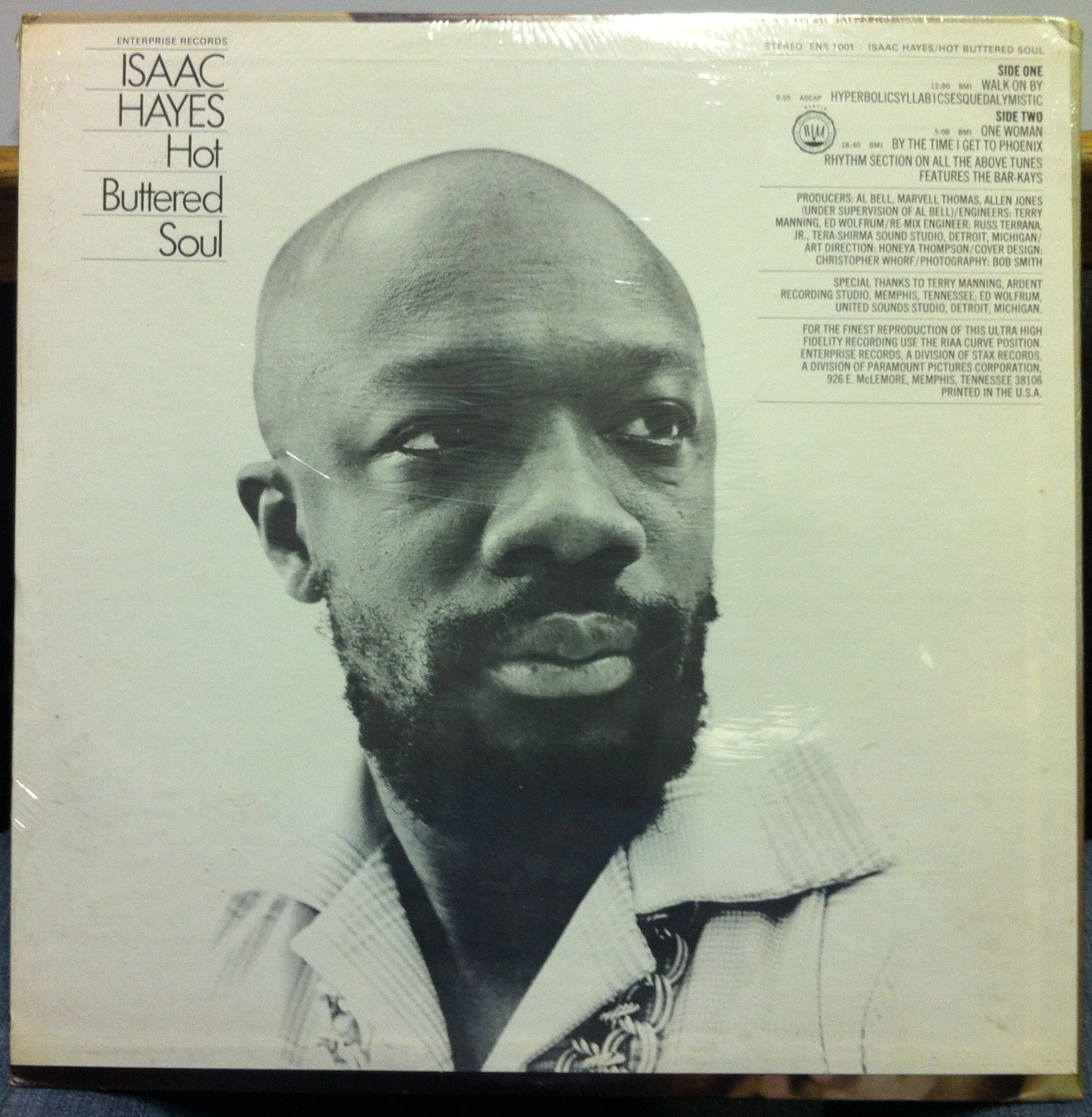 Isaac Hayes Hot Buttered Soul LP Archive Press 1969 SEALED Ens 1001