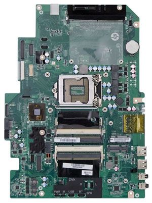 Figure 1 Motherboard top view