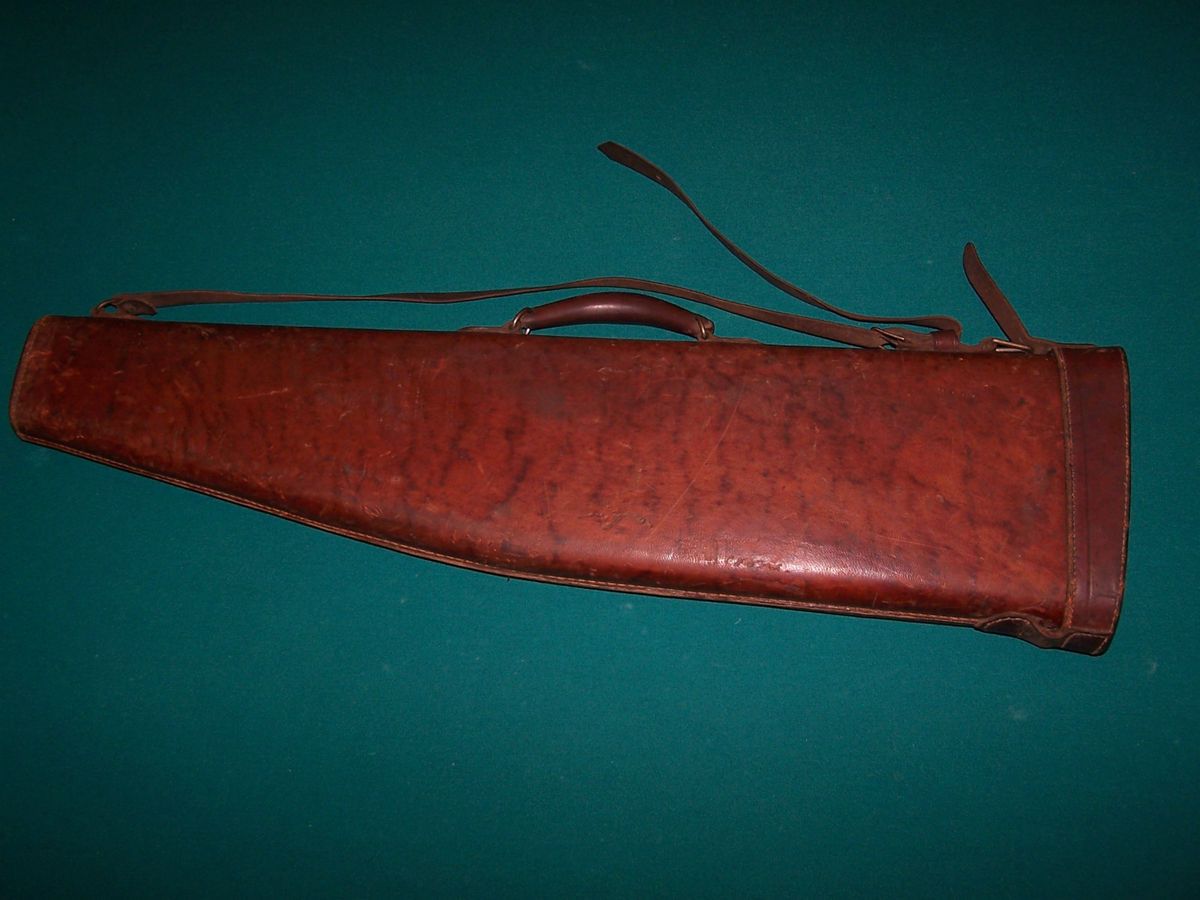 Ithaca Featherlight Leather Shotgun Case Vintage No Issues and Sweet