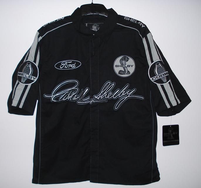 Ford Mustang Shelby Cobra Racing Embroidered Pit Crew Shirt XXL