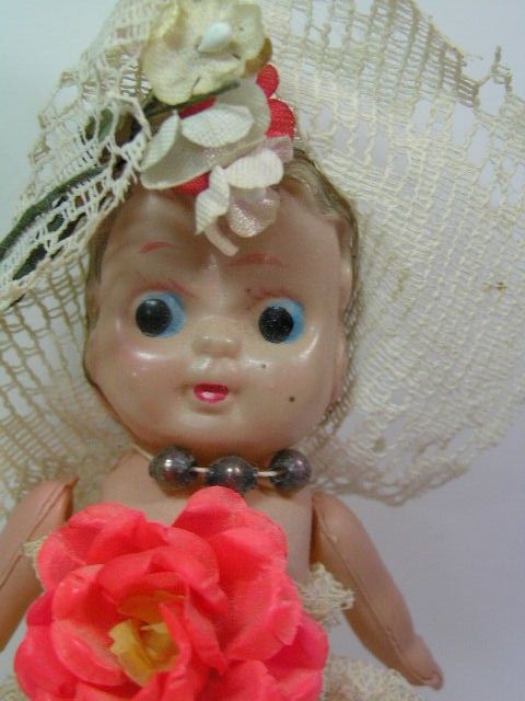  Vintage Plastic Miniature Doll Dolls Lot Irwin One Made Italy