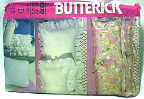 Butterick Sewing Pattern 4372 Pillows Uncut Craft