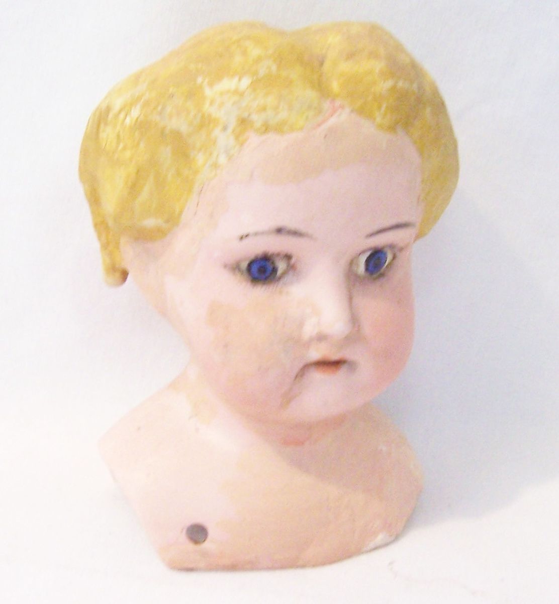 Armand Marseille Bisque Doll Head Mabel Open Mouth Teeth Germany