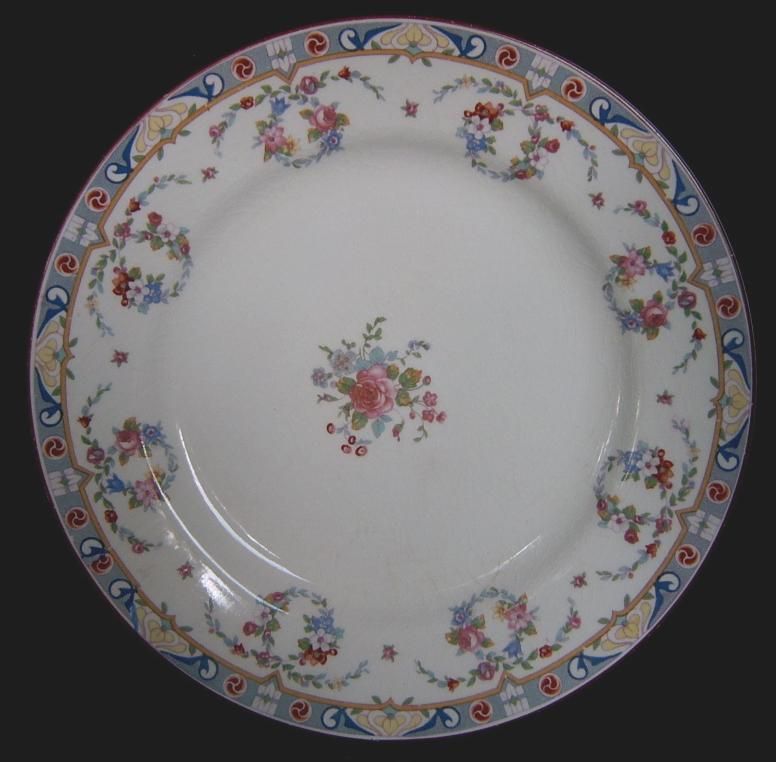 Meakin Kew Hanley England Pink Rose Floral Plate