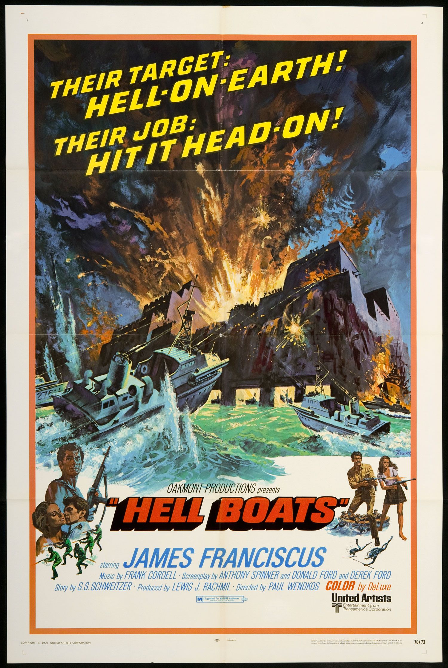 Hell Boats 1970 Original Movie Poster