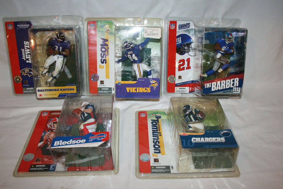  McFarlane Sports Football Action Figures Randy Moss Jamal Lewis