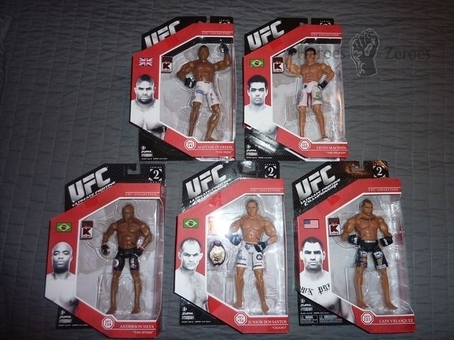 Jakks Pacific UFC Series 2 Kmart Complete Set Overeem Velasquez dos