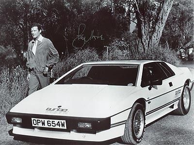 Roger Moore RARE 007 James Bond Autograph Original with Car