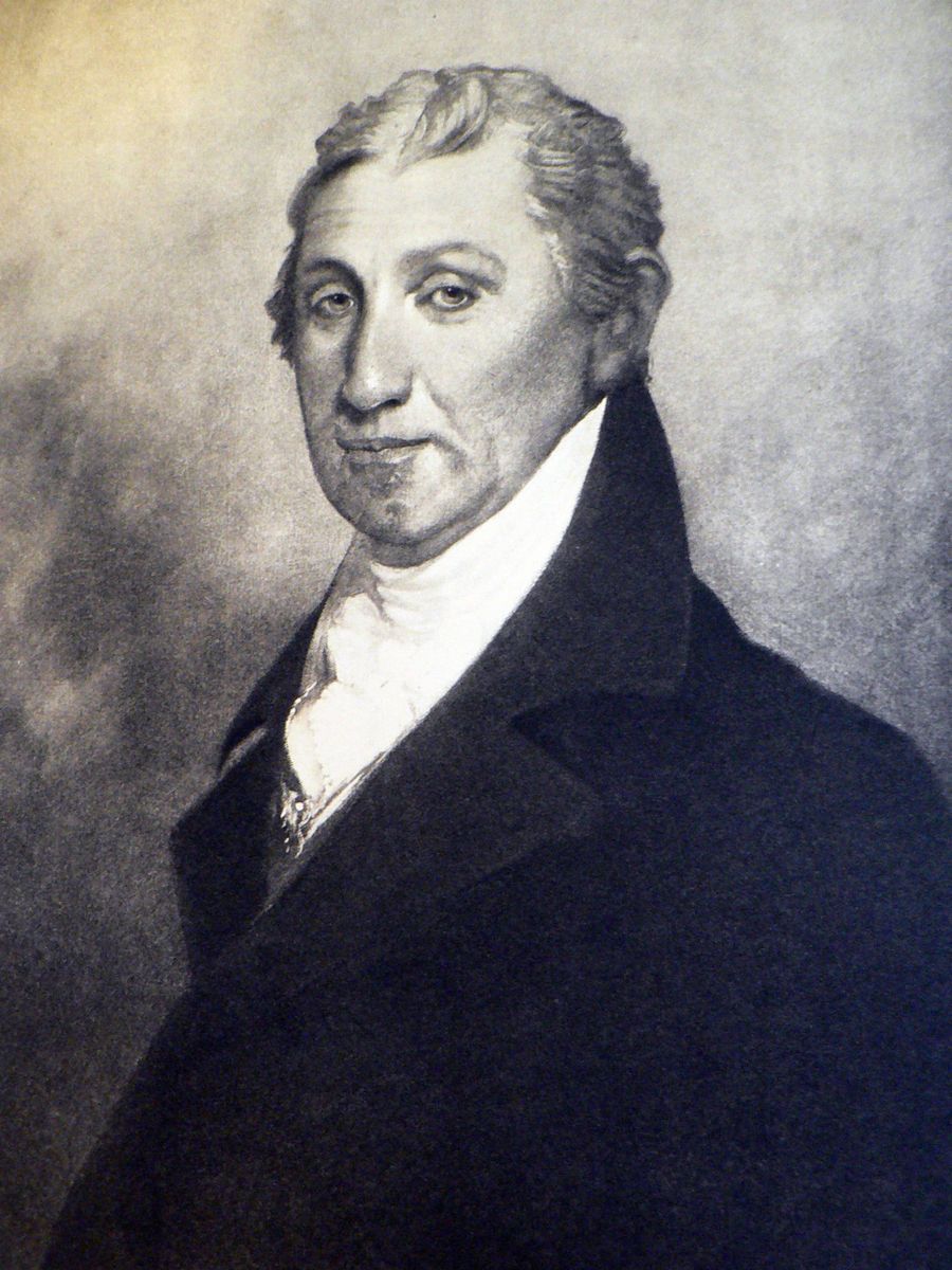   Antique Photogravure Portrait of American President James Monroe