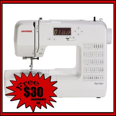 new in Box←☺ Janome DC1050 Computerized Sewing Machine $30 Bonus