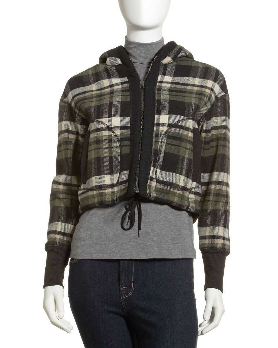 James Perse Plaid Hoodie