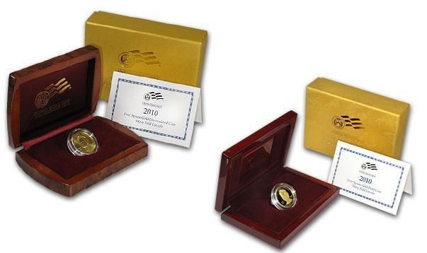 Mary Lincoln 2010 First Spouse Gold Proof and UNC Set Box and COA