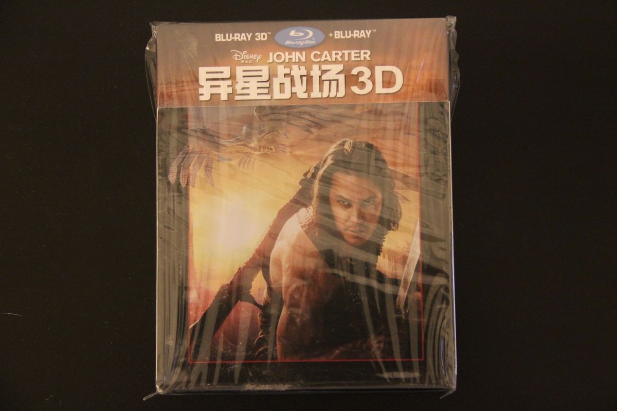 Steelbook Disney John Carter 3D Chinese Version w/ LENTICULAR NOTEBOOK