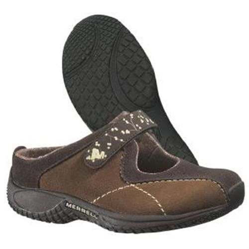   Encore Jump Slide Kids Brown Velcro Mary Jane J11002Y Girls Shoes 9