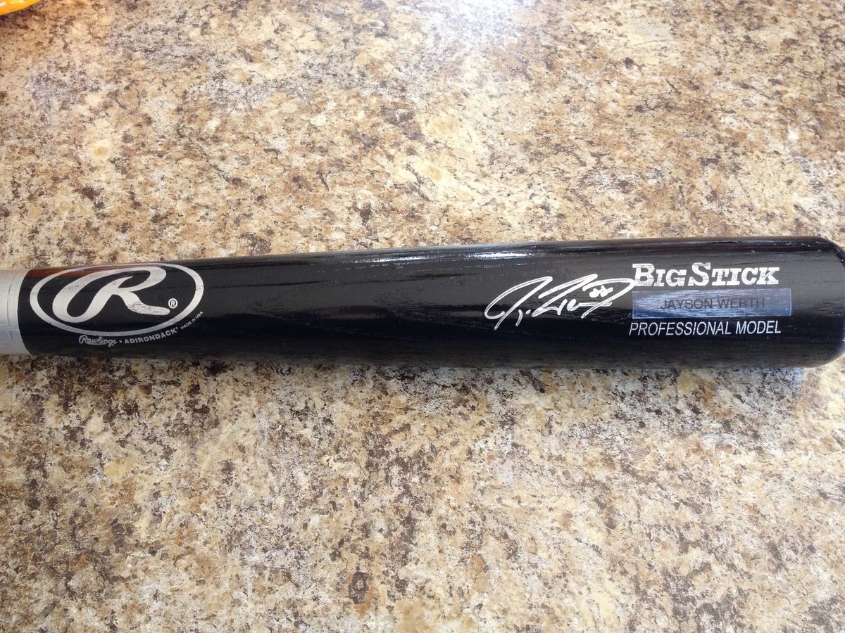 Jayson Werth Autographed Bat