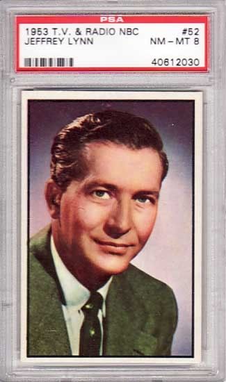 1953 TV and Radio NBC 52 Jeffrey Lynn PSA 8 H120