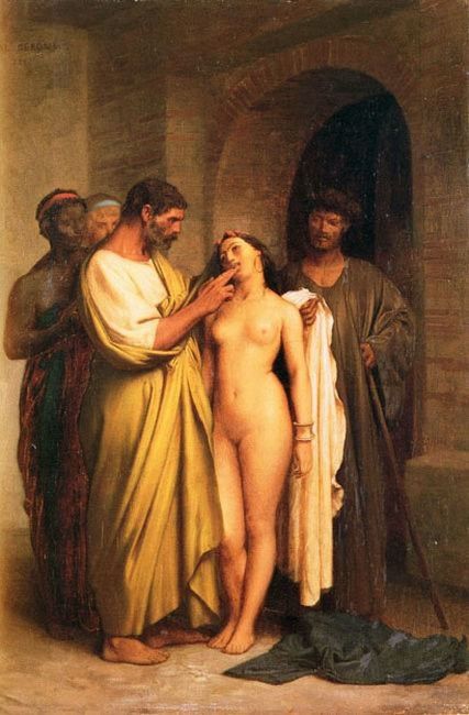 Purchase of A Slave Jean Leon Gerome Repro Oil Paint