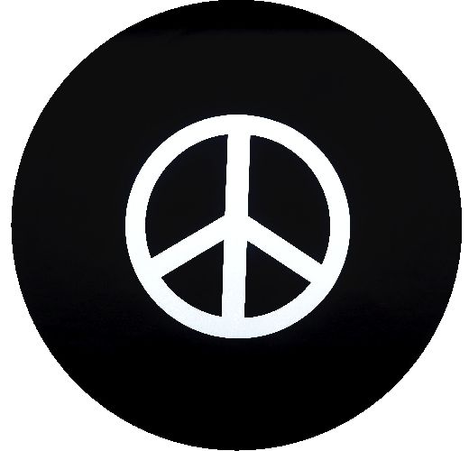 Peace Sign Jeep Spare Tire Cover Trailer SUVs RV