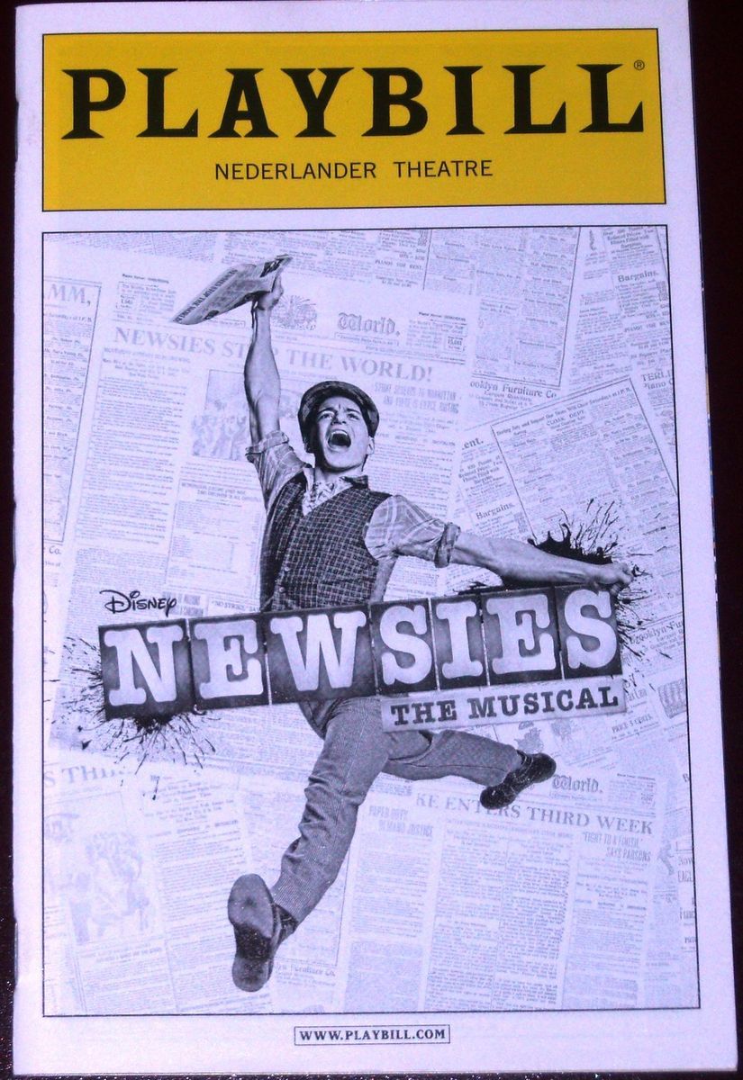   Musical Disney Opening Night Broadway Playbill Ads Jeremy Jordan