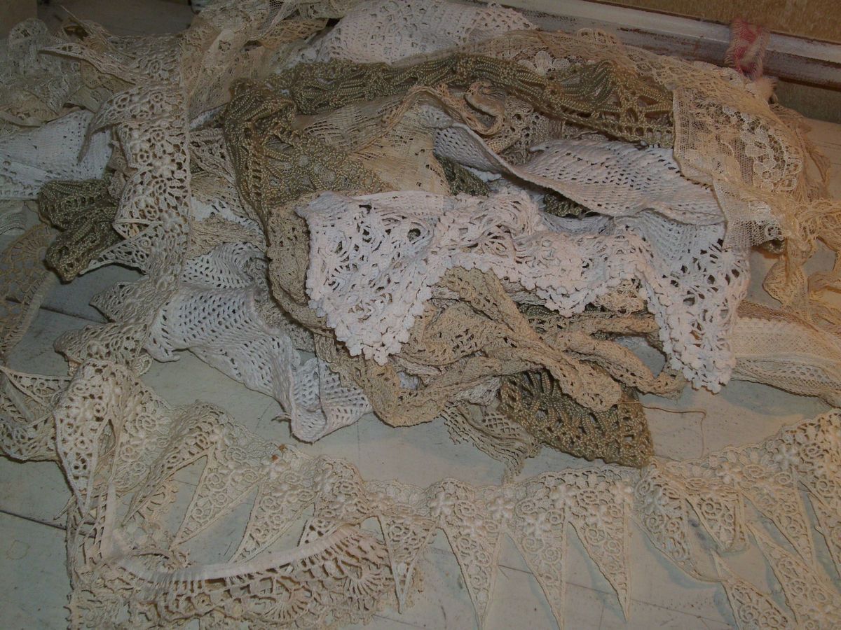 Antique Hand Made Lace Edging Tatting AAFA