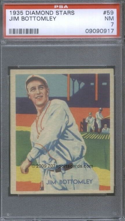 1935 Diamond Star 59 Jim Bottomley PSA 7 0917