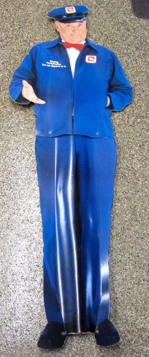 Vintage Advertising Jesse White Old Lonely Maytag Man Lifesize