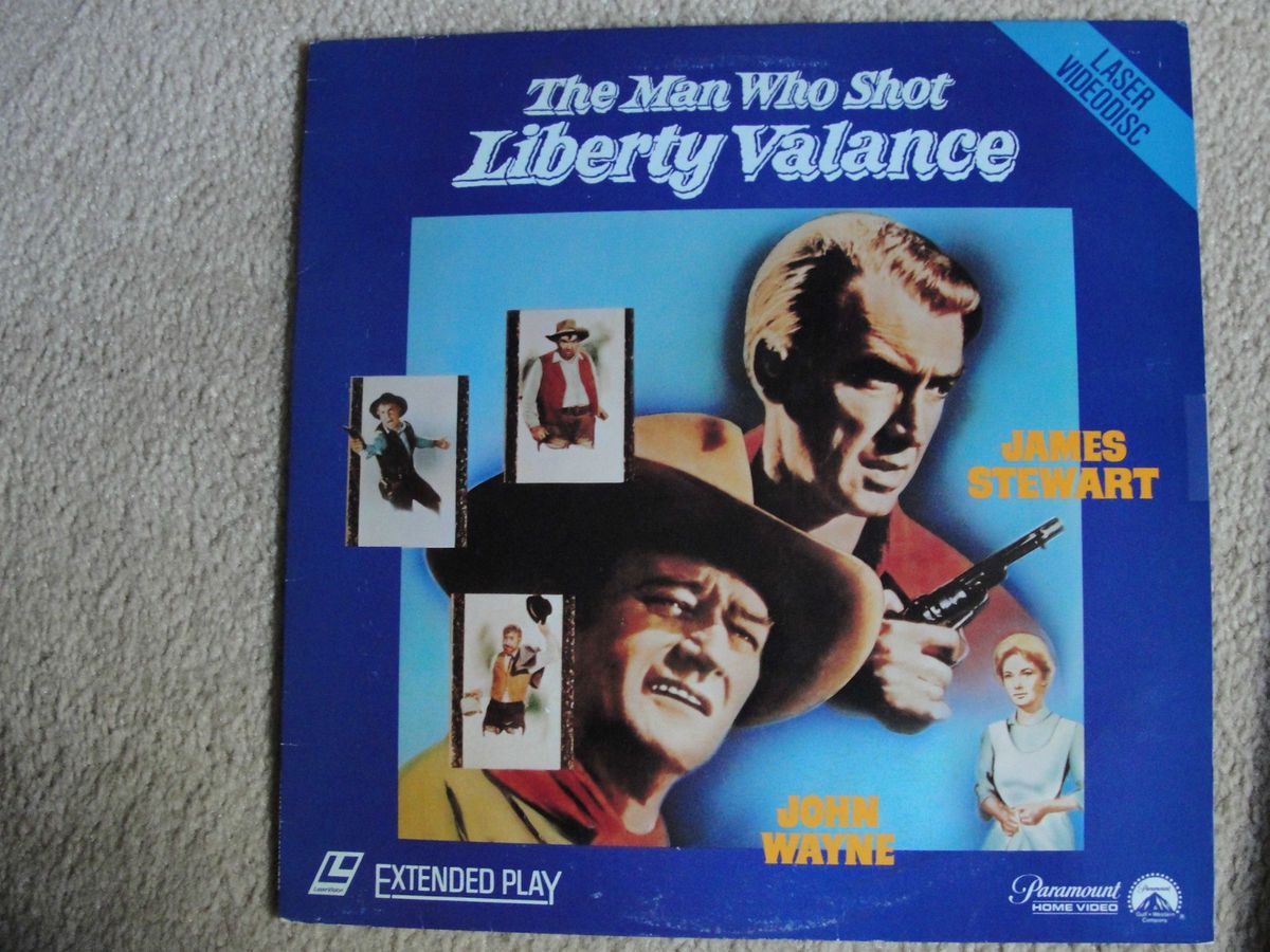 John Wayne Jimmy Stewart THE MAN WHO SHOT LIBERTY VALANCE LASERDISC