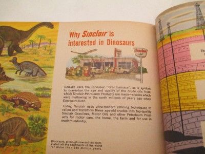 Vintage SINCLAIR AND THE EXCITING WORLD OF DINOSAURS GAS & OIL