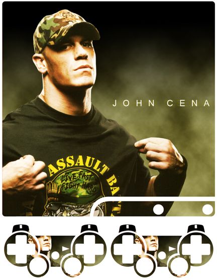 John Cena WWF 1 PS3 PlayStation 3 Slim Skin Set Vinyl