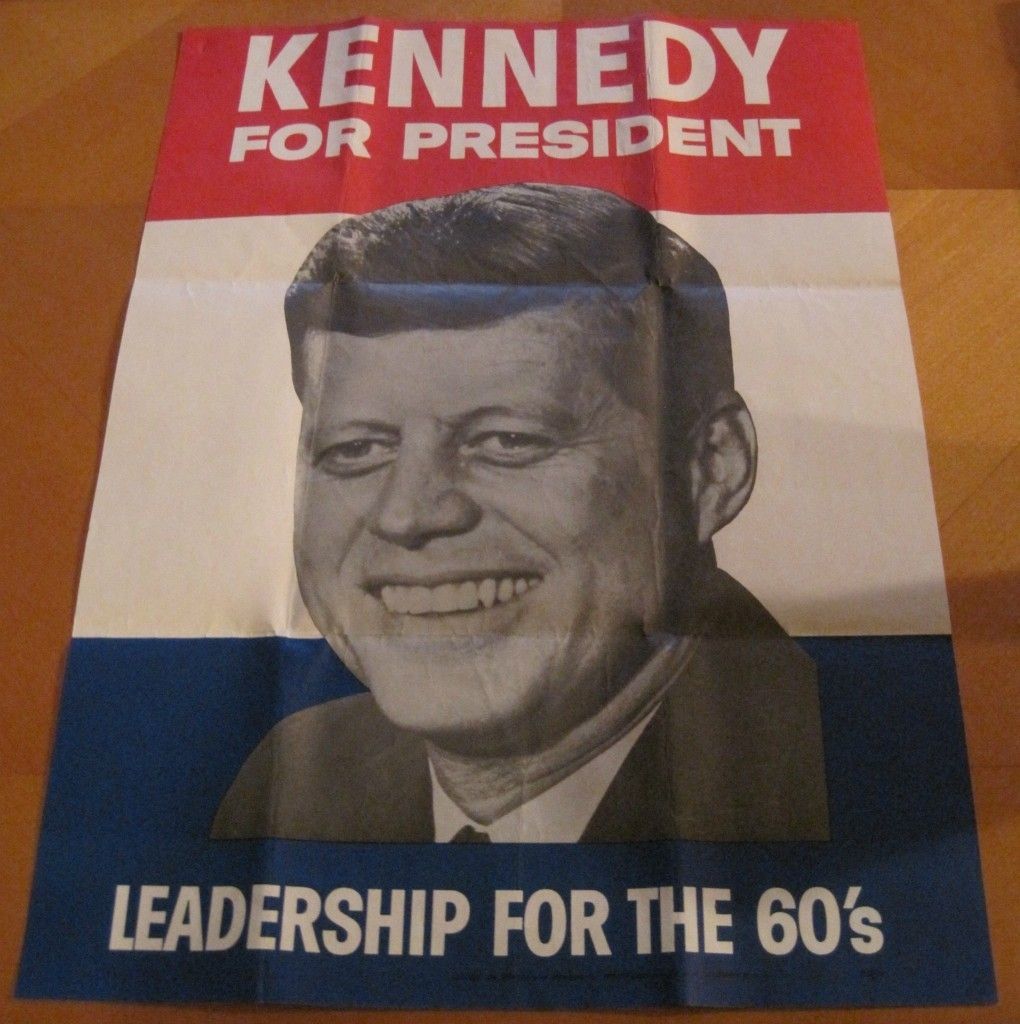 John F Kennedy Campaign Poster Leadership for the 60s  
