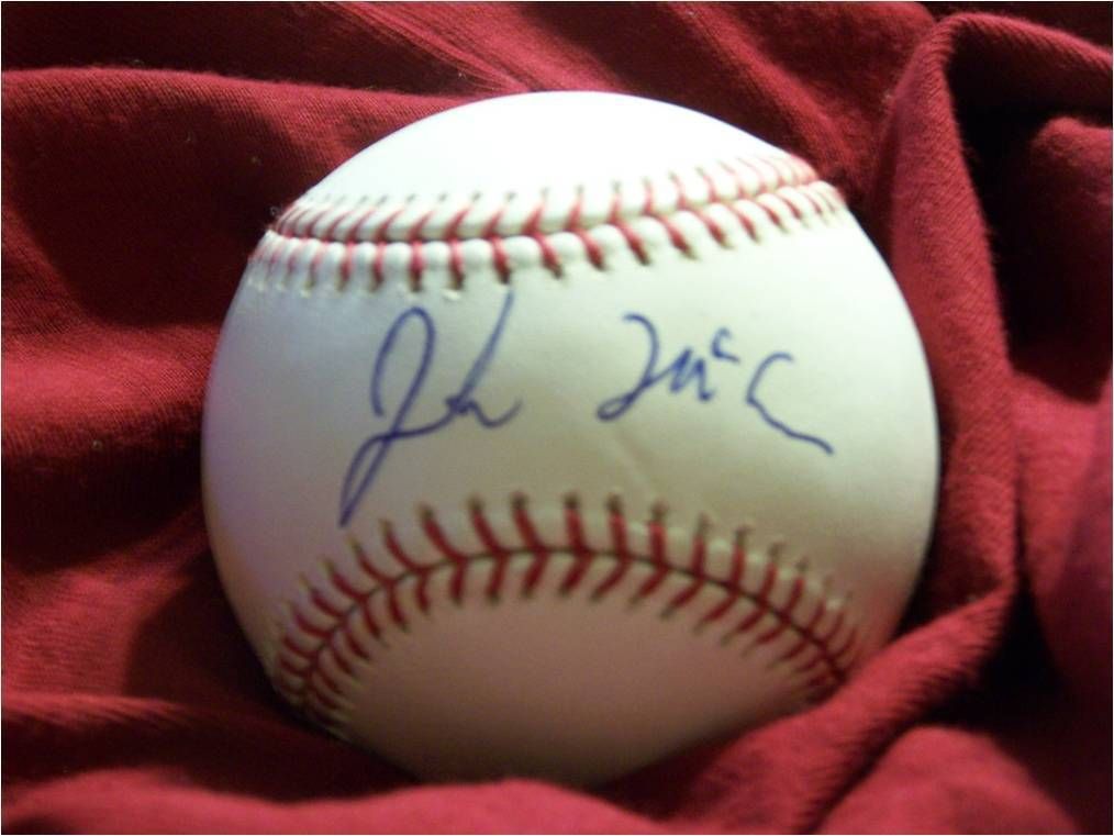 SIGNED U S Senator John McCain Official MLB baseball 2008 GOP Rare Obama  