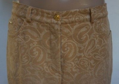 St John Sport Gorgeous Artsy Comfy Corduroy Pants 12  