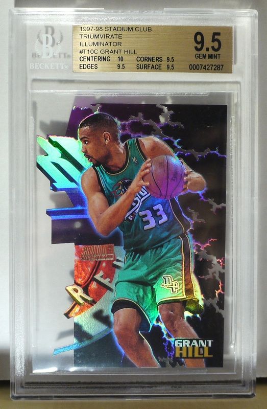 1 384 Packs Grant Hill 1997 98 Stadium Triumvirate Illuminator T10C BGS 9 5  