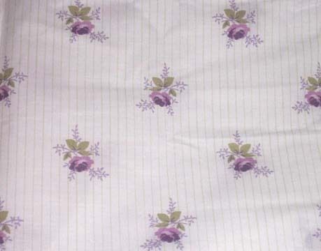 Rachel Ashwell Viola Fabric Violet Floral Stripe yd New  