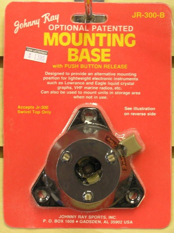 Johnny Ray Jr 300 B Sonar Swivel Mounting Mount Base  