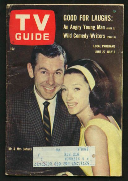 TV GUIDE 06 27 1964 MR MRS JOHNNY CARSON KEN CURTIS G  