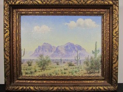 LEWIS W TEEL Texas Southwest OIL PAINTING  