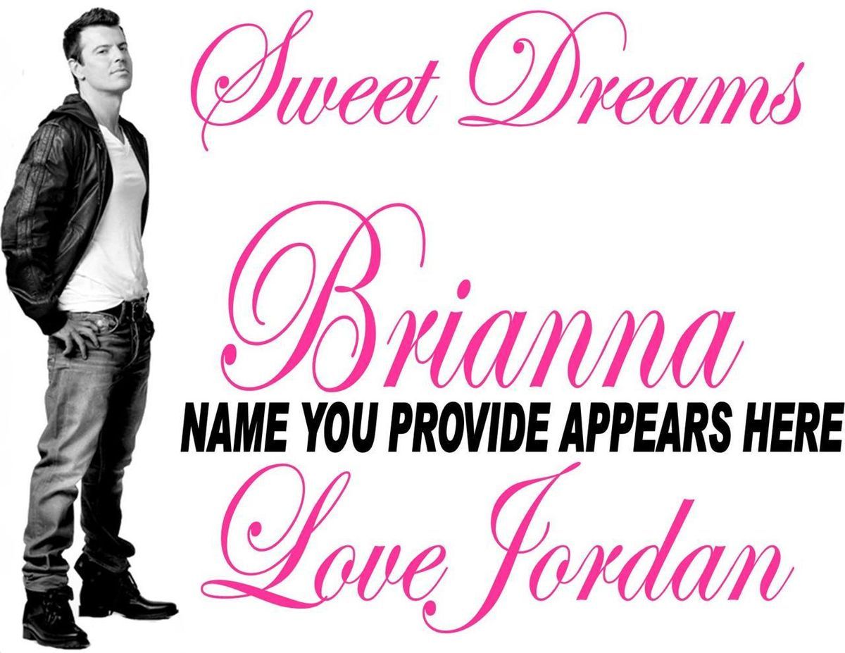 Jordan Knight New Kids on The Block Custom Pillowcase Iron on Transfer  